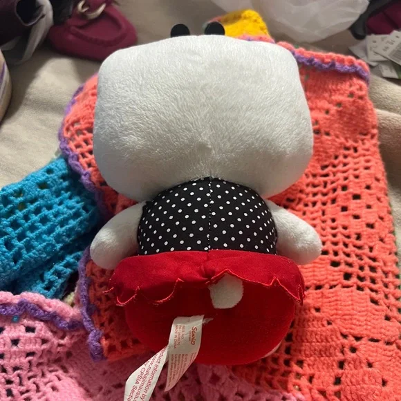 Hello Kitty Plush with Red and Black Polka Dots - Picture 2 of 2